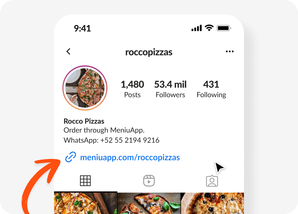 Agrega un link en tu Bio con Meniu